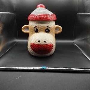 The Sock Monkey Cookie Jar is from Cracker Barrel